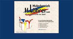 Desktop Screenshot of malerbetrieb-loehrer.de