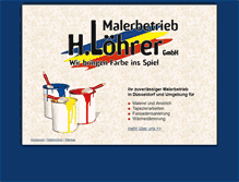 Tablet Screenshot of malerbetrieb-loehrer.de